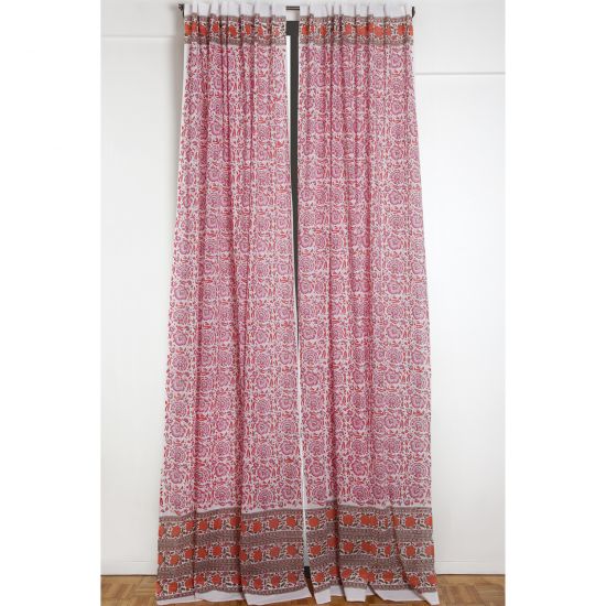 Riyad Curtain - Pink/Orange